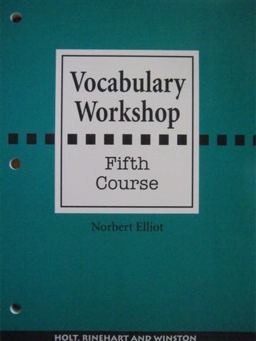 (image for) Vocabulary Workshop 5th Course (P) by Norbert Elliot