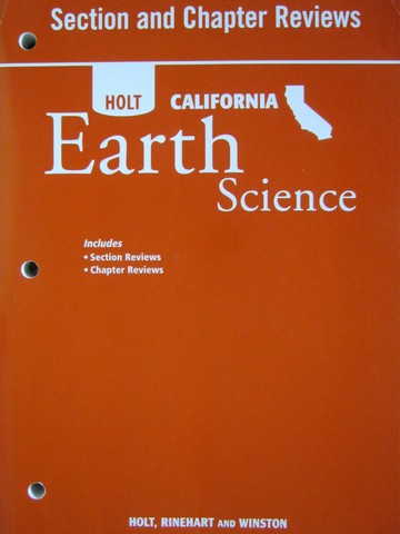 (image for) California Earth Science Section & Chapter Reviews (CA)(P)