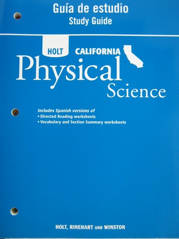 (image for) California Physical Science Guia de estudio (CA)(P)