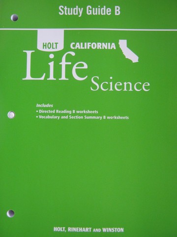 (image for) California Life Science Study Guide B (CA)(P) - Click Image to Close