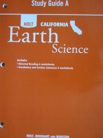 (image for) California Earth Science Study Guide A (CA)(P)