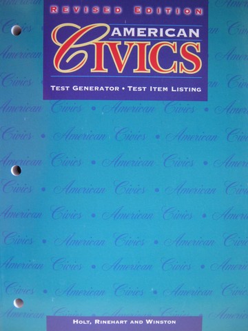 (image for) American Civics Revised Edition TRP (TE)(PK)
