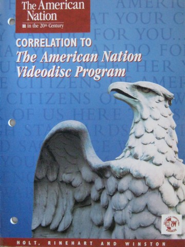 (image for) American Nation in the 20th Century Correlation to Videodisc (P)