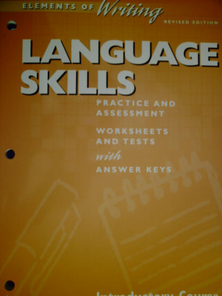 (image for) Elements of Writing Intro Course Revised Ed Language Skills (P)