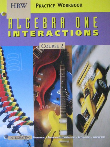 (image for) Algebra 1 Interactions Course 2 Practice Workbook (P)