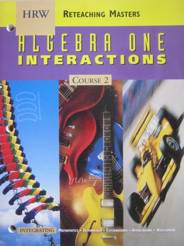 (image for) Algebra 1 Interactions Course 2 Reteaching Masters (P)
