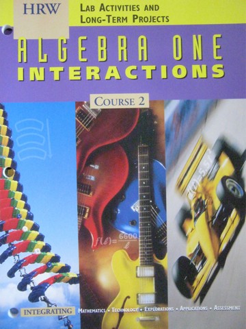 (image for) Algebra 1 Interactions Course 2 Lab Activities (P)