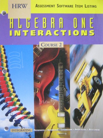 (image for) Algebra 1 Interactions Course 2 Assessment Item Listing (P)