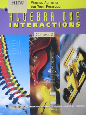 (image for) Algebra 1 Interactions Course 2 Writing Activities (P)