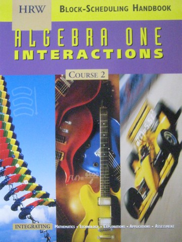 (image for) Algebra 1 Interactions Course 2 Block Scheduling (P)