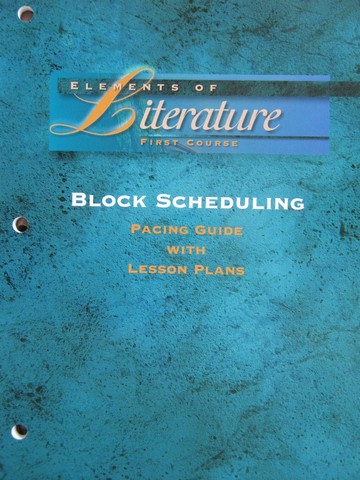 (image for) Elements of Literature 1st Course Block Scheduling (P)