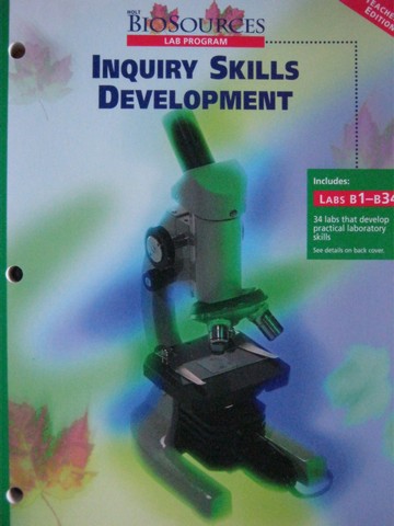 (image for) BioSources B Inquiry Skills Development TE (TE)(P)