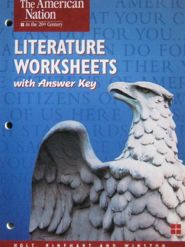 (image for) American Nation in the 20th Century Literature Worksheets (P)