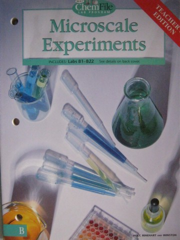 (image for) ChemFile Lab Program B Microscale Experiments TE (TE)(P)