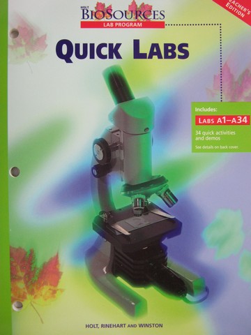 (image for) Holt BioSources Laboratory Program TE Pack (TE)(Pk)