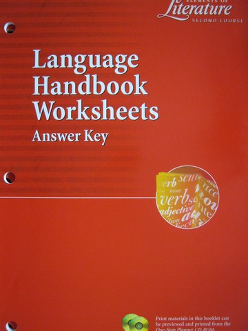 (image for) Elements of Literature 2nd Course Language Handbook (P)