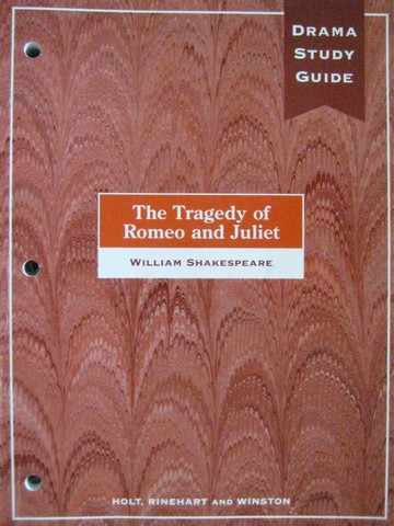 (image for) Drama Study Guide The Tragedy of Romeo & Juliet (P)