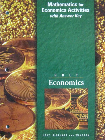 (image for) Holt Economics Mathematics for Economics Activities (P)