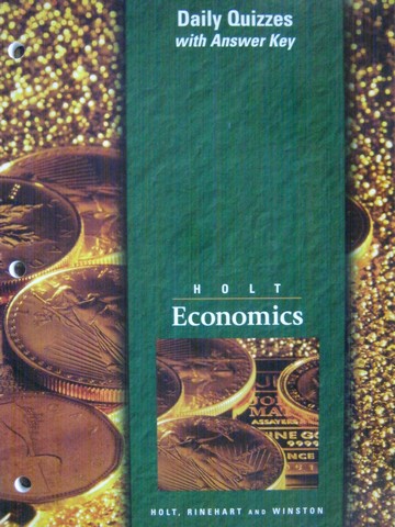 (image for) Holt Economics Daily Quizzes with Answer Key (P)