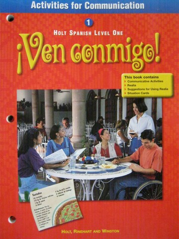 (image for) Ven conmigo! 1 Activities for Communication (P) by Batteiger,