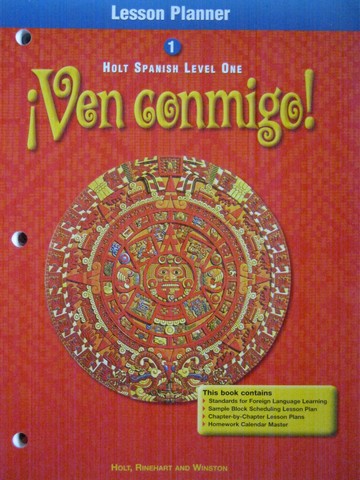 (image for) Ven conmigo! 1 Lesson Planner (P) by Blalcok, Dakhlia, Didsbury,