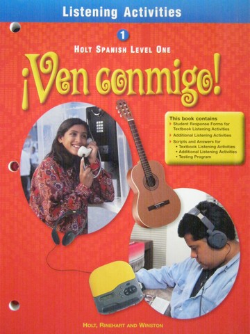 (image for) Ven conmigo! 1 Listening Activities (P) by Donaho, Miller, & Todd