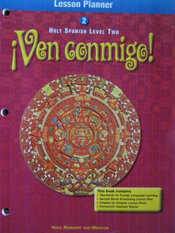 (image for) Ven conmigo! 2 Lesson Planner (P) by Blalock, Dakhlia, & Wright