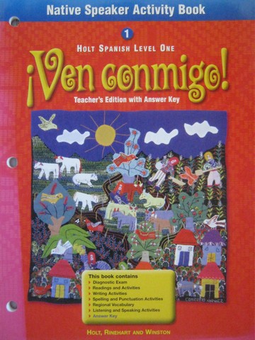 (image for) Ven conmigo! 1 Native Speaker Activity Book TE (TE)(P)