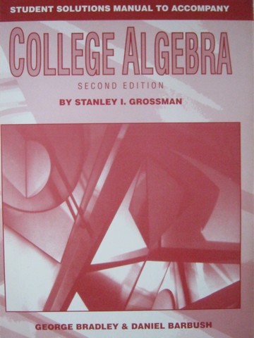 (image for) College Algebra 2nd Edition Student Solutions Manual (P)