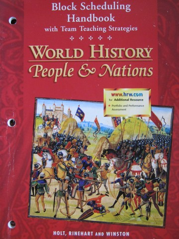 (image for) World History People & Nations Block Scheduling Handbook (P)
