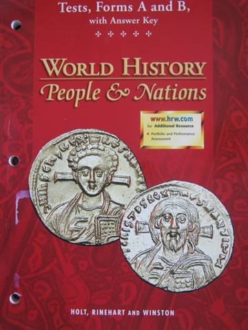 (image for) World History People & Nations Tests Forms A & B (P)