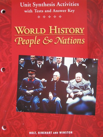 (image for) World History People & Nations Unit Synthesis Activities (P)