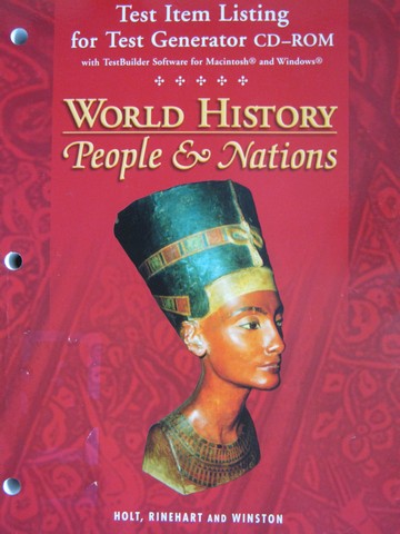 (image for) World History People & Nations Test Item Listing for Test (P)