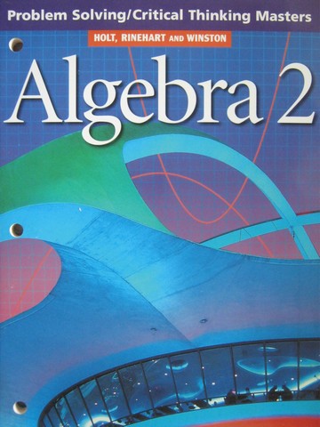 (image for) Algebra 2 Problem Solving/Critical Thinking Masters (P) - Click Image to Close