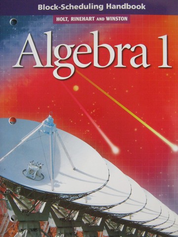 (image for) Algebra 1 Block-Scheduling Handbook (P) - Click Image to Close