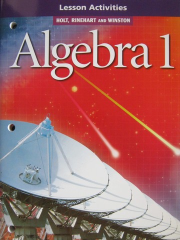 (image for) Algebra 1 Lesson Activities (P)