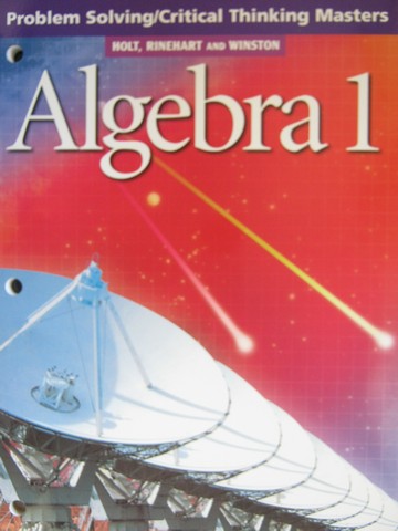 (image for) Algebra 1 Problem Solving Critical Thinking Masters (P)
