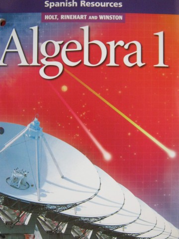 (image for) Algebra 1 Spanish Resources (P)