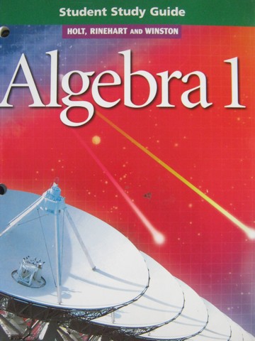 (image for) Algebra 1 Student Study Guide (P)