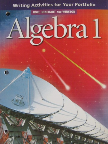 (image for) Algebra 1 Writing Activities for Your Portfolio (P)