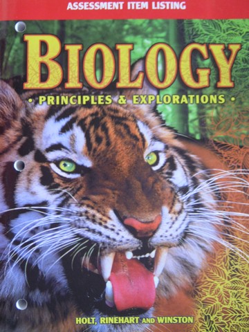 (image for) Biology Principles & Explorations Assessment Item Listing (P)