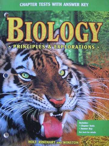 (image for) Biology Principles & Explorations Chapter Tests with Answer (P)