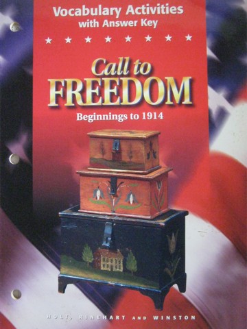 (image for) Call to Freedom Beginnings to 1914 Vocabulary Activities (P)