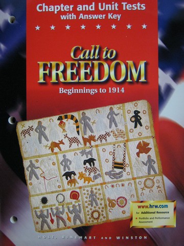 (image for) Call to Freedom Beginnings to 1914 Chapter & Unit Tests (P)