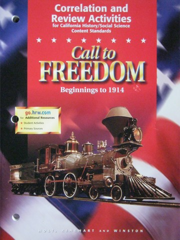 (image for) Call to Freedom Beginnings to 1914 Review Activities (CA)(P)