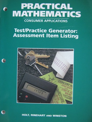 (image for) Practical Mathematics Consumer Applications Test Generator (P)