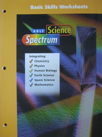 (image for) Science Spectrum Basic Skills Worksheets (P) by Angela P Cole