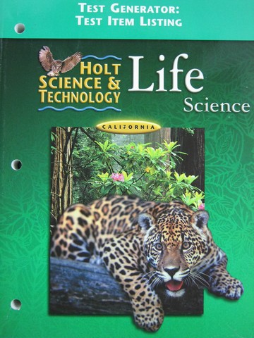 (image for) Holt Life Science Test Generator Test Item Listing (CA)(P)