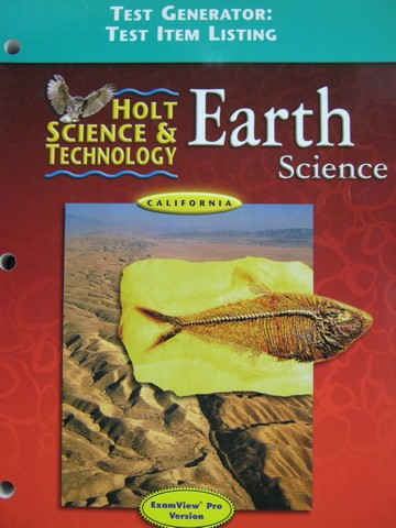 (image for) Holt Earth Science Test Generator Test Item Listing (CA)(P)