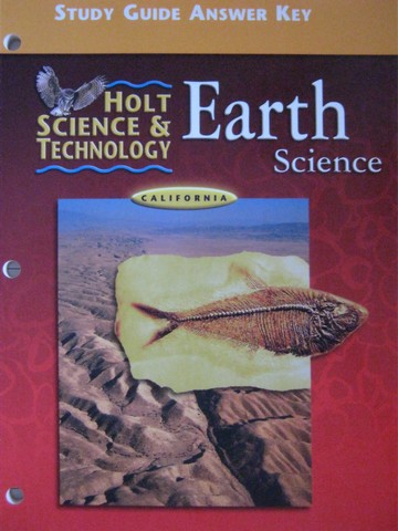 (image for) Holt Earth Science Study Guide Answer Key (CA)(P)